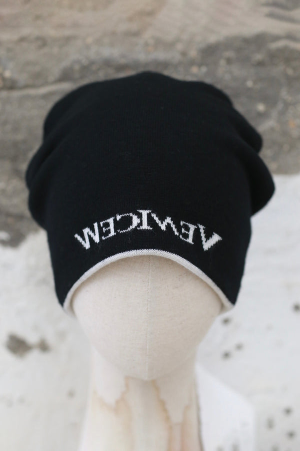 VeniceW 25 Autumn/Winter Double-Sided Beanie VCW-H0k-Logo Mirror